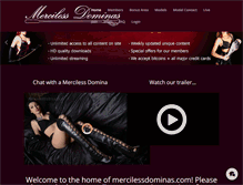 Tablet Screenshot of mercilessdominas.com